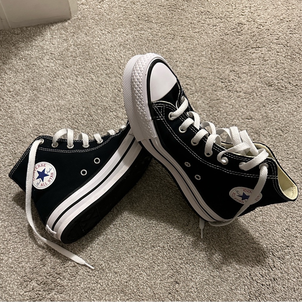 Converse Kids Black and White Sneakers